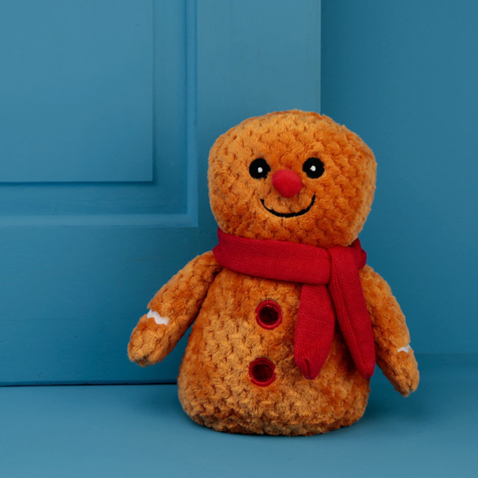 Gingerbread Man Plush Door Stop Weighted Christmas Soft Toy Etsy