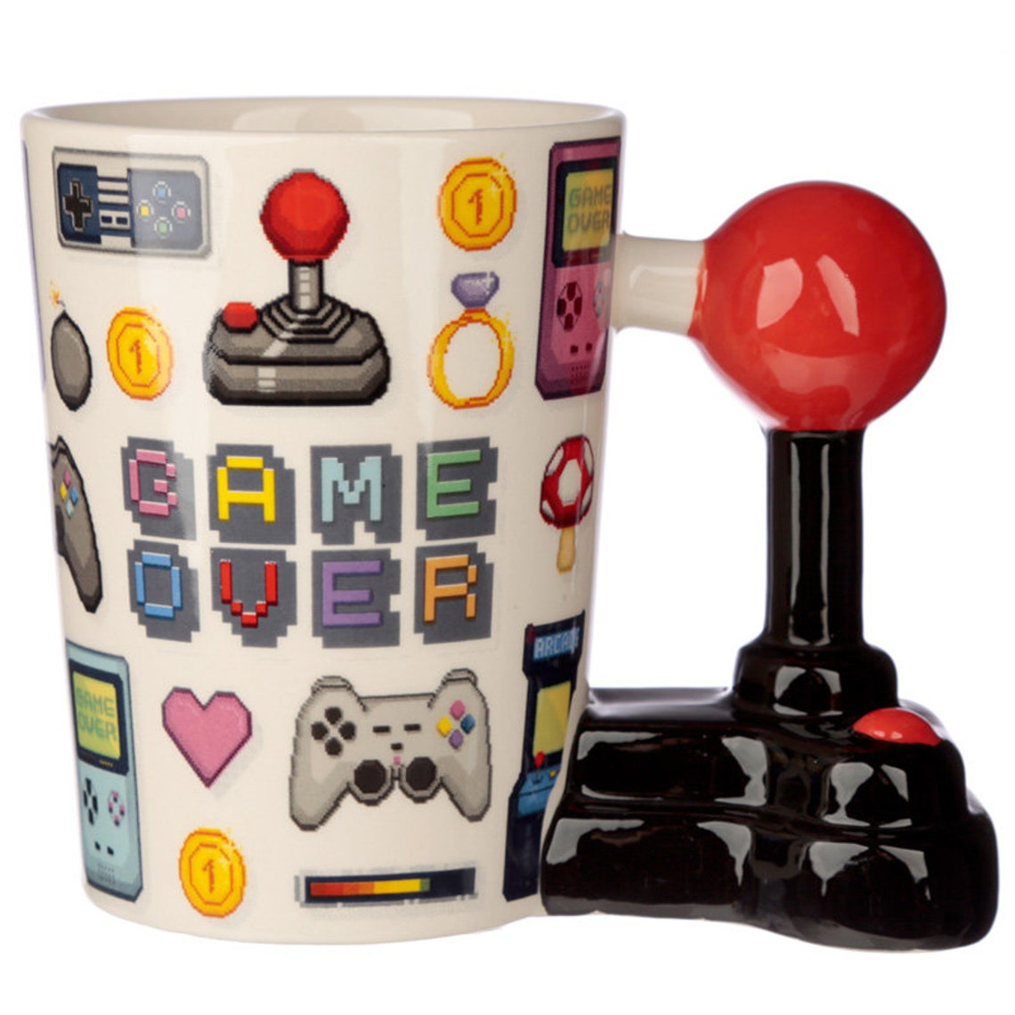 video game ceramic travel mug