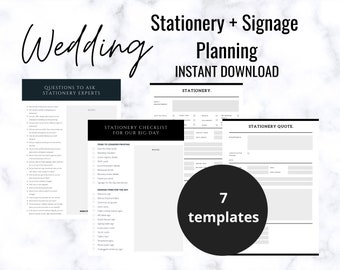 Wedding Printables Pack | Wedding Stationery | Wedding Signage | Wedding Planner