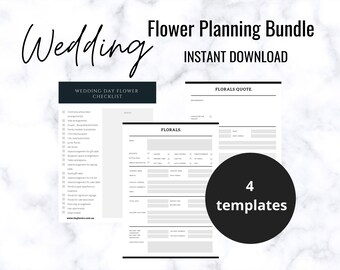 Wedding Printables for Wedding Florals