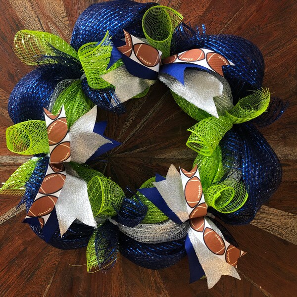 Seahawks Door Wreath Etsy