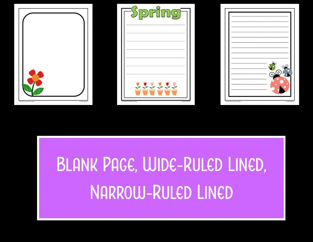 Spring-themed JOURNALING Pages ~ Perfect for Kids ~ Homeschool Students ...