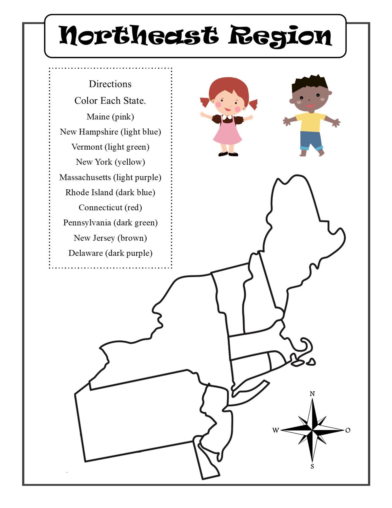 United States Geography Worksheets