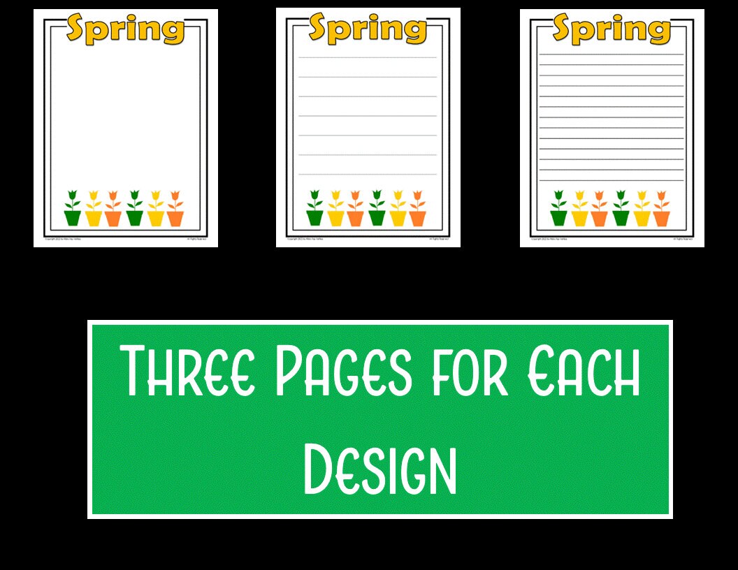 Spring-themed JOURNALING Pages ~ Perfect for Kids ~ Homeschool Students ...