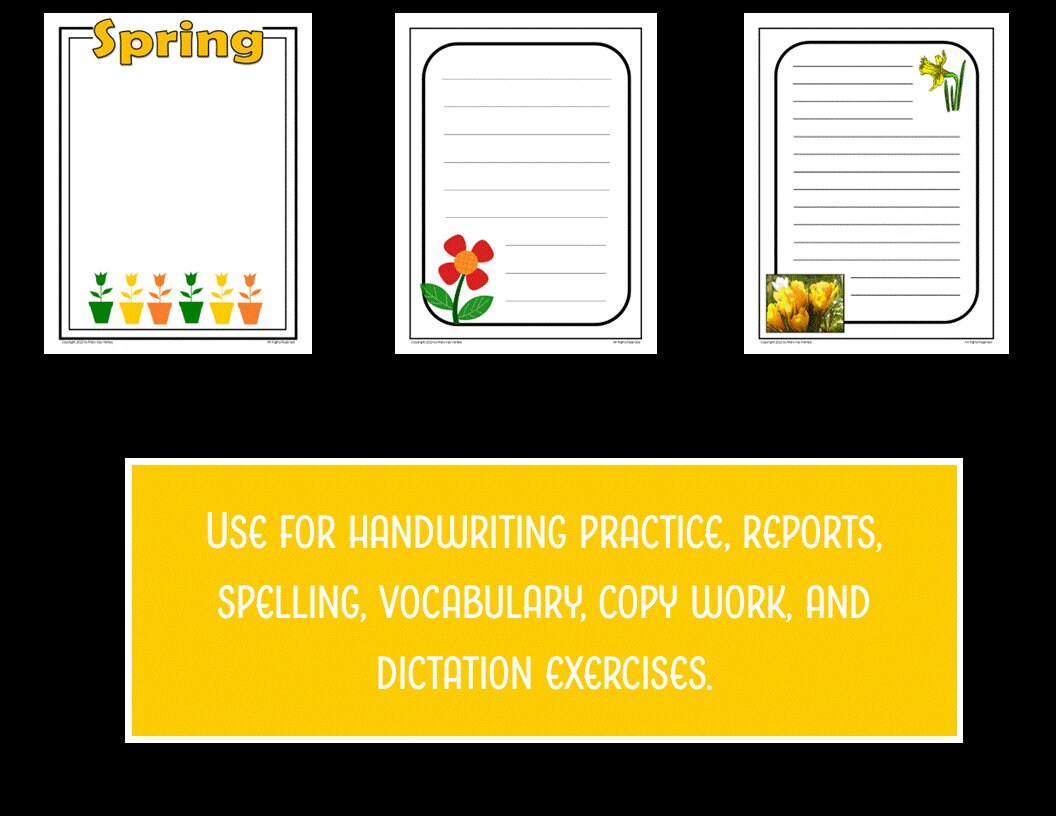 Spring-themed JOURNALING Pages Perfect for Kids Homeschool Students ...