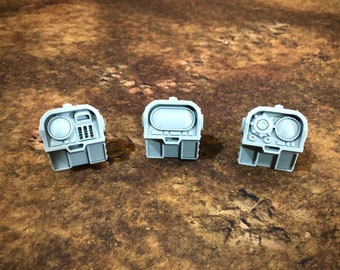 3 Computer Terminals++ 28mm Scifi Wargame Terrain Scenery Warhammer 40k Necromunda Killteam Starwars Grimdark Steampunk RPG dnd skirmish
