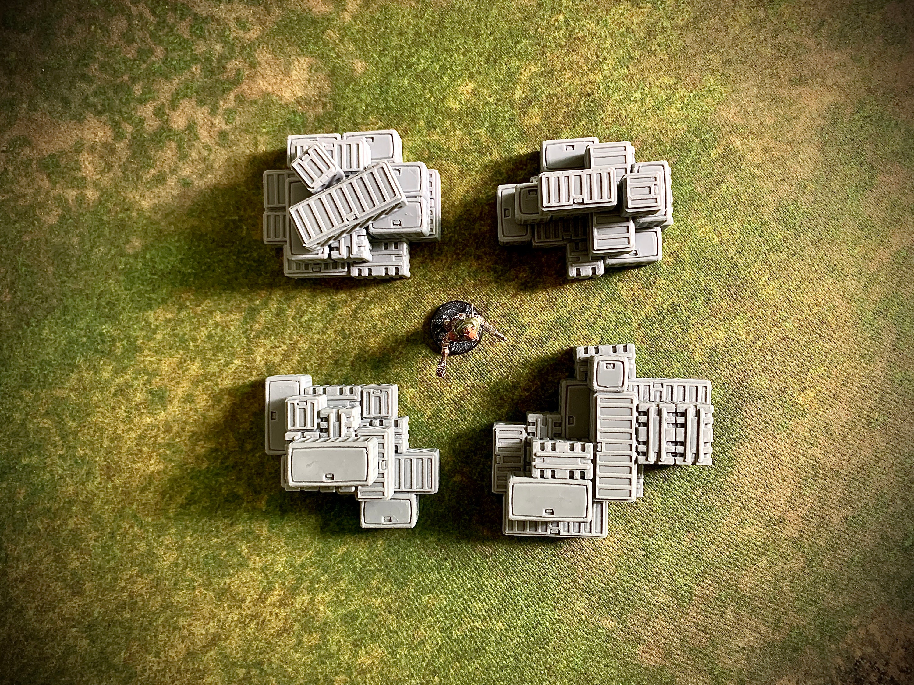 Supply Crate Stacks ++ 4 Sci Fi Tabletop Wargaming Terrain Scenery ...