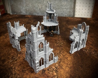 Imperial Ruins 2 ++ 28mm sci fi fantasy grim dark scatter ruin stargrave warhammer 40k tabletop wargame terrain rpg miniature star scenery