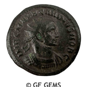 Ancient Roman Carinus AE Antoninianus Coin (283-285 A.D.) | Ancient Roman Bronze Follis Coin | Ancient Collectible | Gift For Him Her