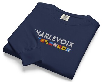 Embroidered Charlevoix Michigan Sweatshirt