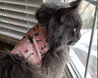 PINK CAMO Cat Harness (Escape Proof & Comfortable)