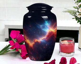 Galaxy Nebula Urn for Human Ashes- Cosmic Memorial Urn, Ashes Keepsake, Cremation Urn in 3" Mini Urn and 10" Large ,for Adult Male and Women