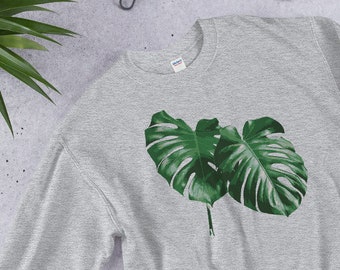 Monstera Sweatshirt - Houseplant Shirt, Plant Lover Gift, Garden Lover, Gardening Gift