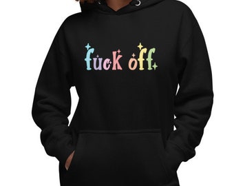 F*ck Off Premium Hoodie - Pastel Goth Hoodie, Kawaii Goth Hoodie, Pastel Grunge Hoodie, Creepy Cute Hoodie