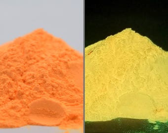 Orange Glow Powder: Strontium Aluminate Pigment for Resin & Nail Art