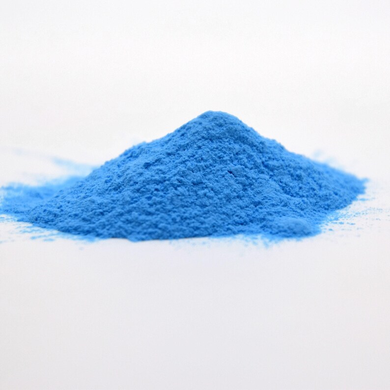 Sky Blue Glow Powder | Glow In The Dark Pigment | Strontium Aluminate | Water Based | Ring Making Supplies | Resin Glow | Non-toxic | Bild 3