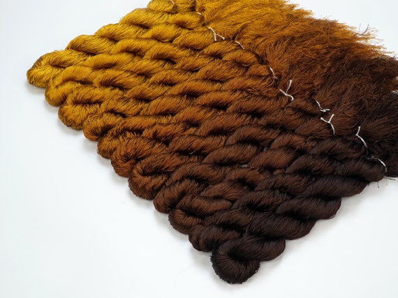 Code GT127-137 (Set 11 Skeins) | Glossiest Synthetic Silk Hand Embroidery Thread