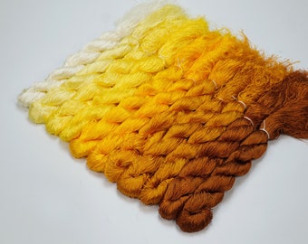 Set 11 Skeins (GT22 to GT32 Colors) Silk Embroidery Thread