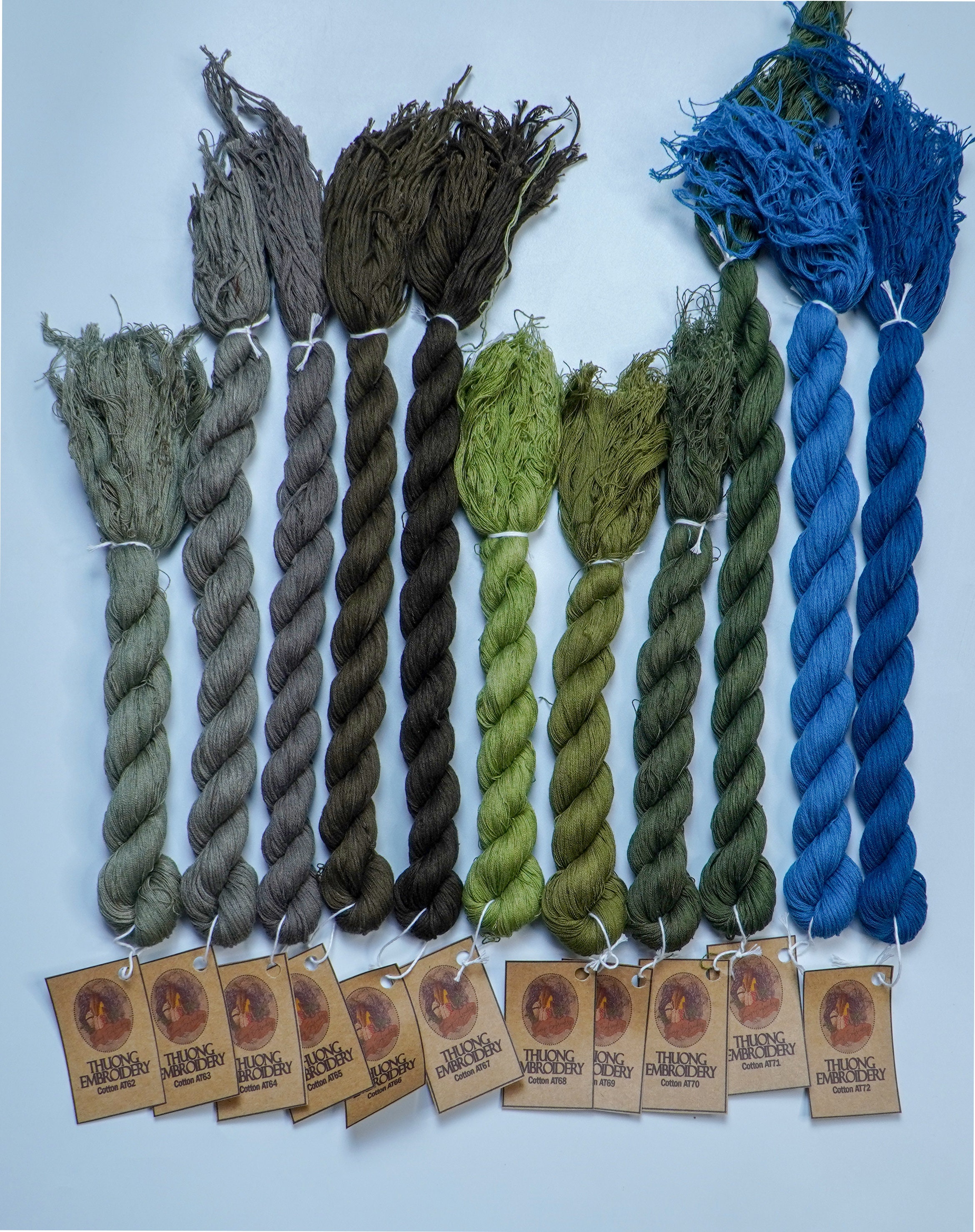 Option Skeins (GT114 to GT149 Colors, 30 Yards) Silk Embroidery Thread