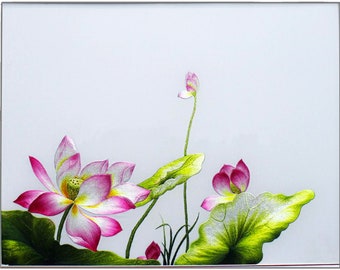 Embroidery order: Pattern KIT59 18x14" - Lotus flower