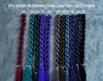 Option Skeins (GT114 to GT149 Colors, 30 Yards) Silk Embroidery Thread