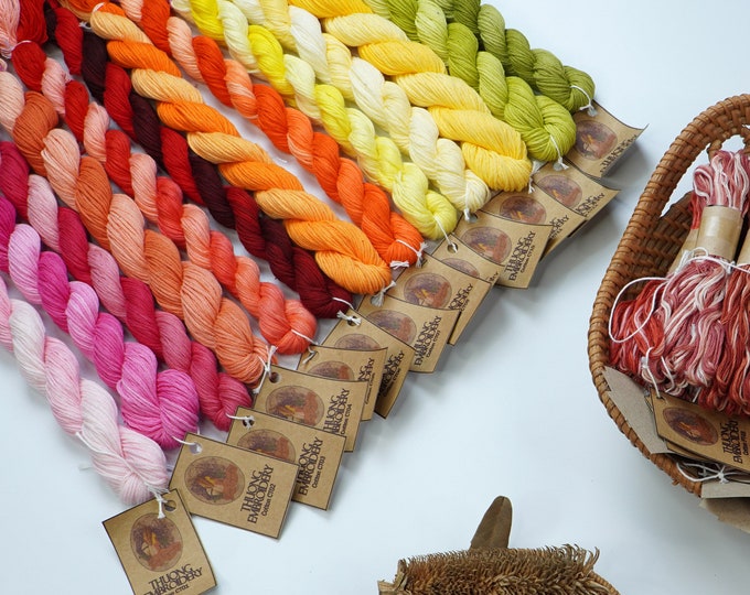 Set 13 Skeins (CT01 to CT13 Colors) Cotton Embroidery Thread