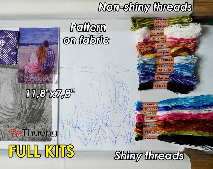 KIT 20 Hand embroidery more 30% threads