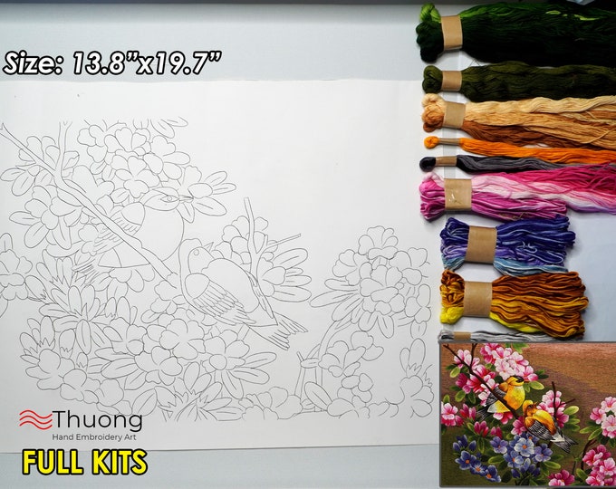 KIT 33 Hand embroidery more 30% threads
