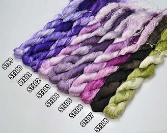 Set 10 Skeins (ST99 to ST108 Colors) Silk Embroidery Thread