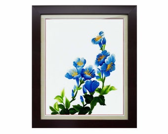 DOWNLOAD FILE - Embroidery Pattern "Blue Wildflowers" |  05 high-quality .jpg image files