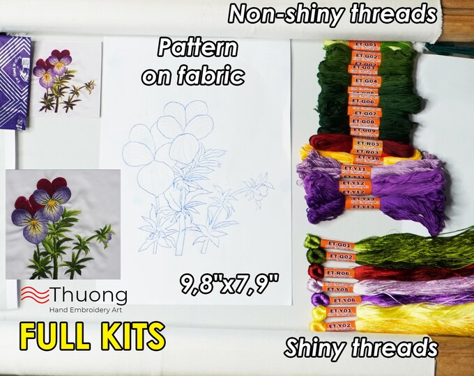 KIT 13 Hand embroidery more 30% threads