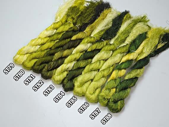 Yellow Wool Silk Embroidery Thread