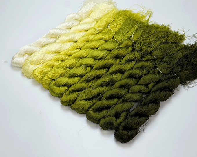 Code GT82-91 (Set 10 Skeins) | Glossiest Synthetic Silk Hand Embroidery Thread