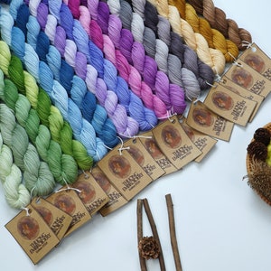 Set 15 Skeins (CT14 to CT28 Colors) Cotton Embroidery Thread