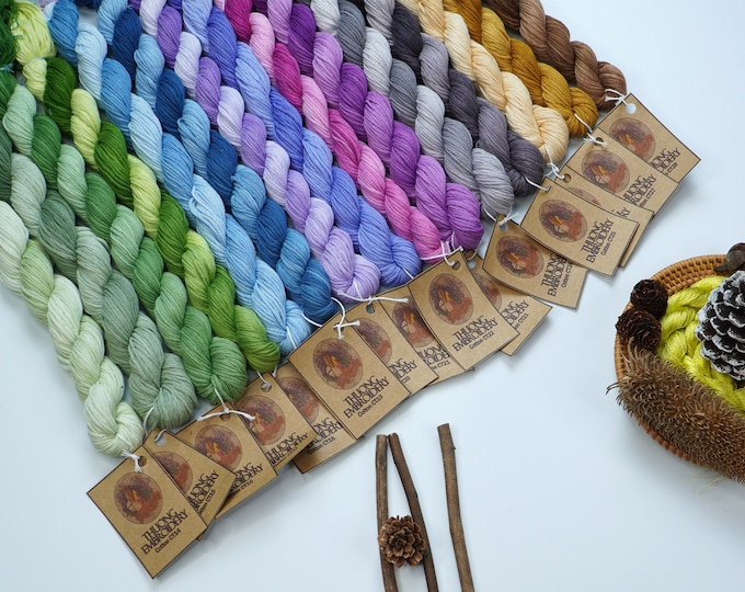 Set 15 Skeins (CT14 to CT28 Colors) Cotton Embroidery Thread