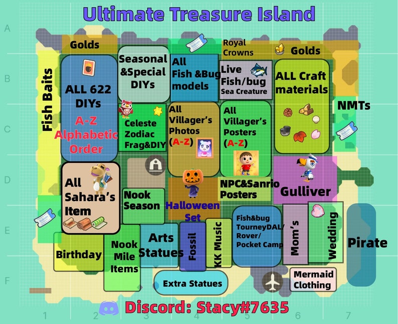 Animal Crossing Ultimate Treasure Island 1 Hour Unlimited Etsy