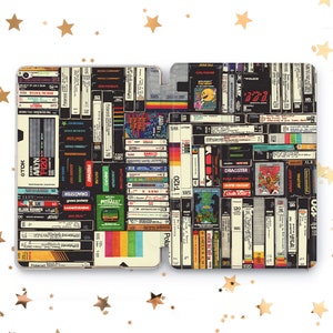 Retro Book cover iPad Air 3 4 5 11 13 Old Video Tape Film Case  Mini 7 6 5 iPad Pro 10.5 11 12.9 13 2022 2024  iPad 10.2 10.9 Gen 9 8 7