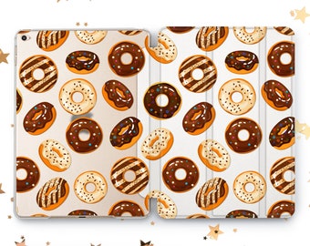 Cake Donut Brake cover iPad Air 2 3 4 5 Doughnut Fastfood case iPad Mini 6 5 4 iPad 9.7 10.2 10.9 iPad Pro 10.5 11 12.9 2022 2021 iPad 7 8 9