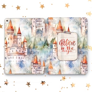 Believe in the magic cover iPad Pro 10.5 11 12.9 13 2022 2024 Cartoon colorful castle Case Mini 7 6 5  Air 4 5 11 13 iPad 10.2 10.9 Gen 9 8