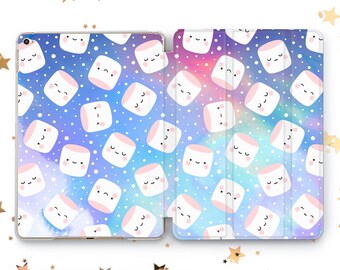 Cute Marshmallow cover iPad Air 2 3 4 5 Kawai Space Food case iPad Mini 6 5 4 iPad 9.7 10.2 10.9 iPad Pro 10.5 11 12.9 2022 2021 iPad 2 3 4