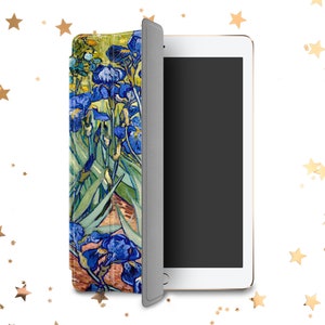 Irises Vincent van Gogh iPad Air 2 3 4 5 cover Classic Art case iPad Mini 6 5 4 iPad 9.7 10.2 10.9 iPad Pro 10.5 11 12.9 2021 2022 iPad 3 4 image 5