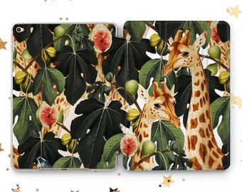 Tropic Giraffe Animal cover iPad Air 3 4 5 Fruits Jungle case iPad Mini 6 5 4 iPad 9.7 10.2 10.9 iPad Pro 10.5 11 12.9 2022 2021 iPad 7 8 9