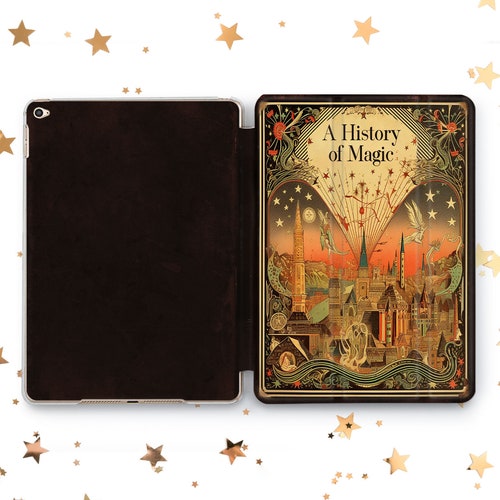 Custodia per iPad a libro vintage con portapenne per iPad 9.7, 10.2