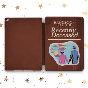Vintage Book cover iPad Pro 11 12.9 13 2022 2024 Recently Deceased Mini 7 6 5 iPad Air 3 4 5 11 13 inch Beetlejuice iPad 10.2 10.9 Gen 10 9