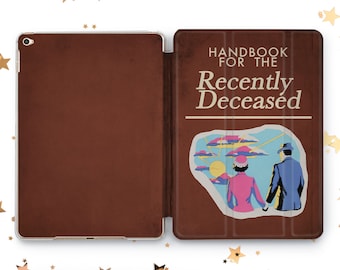 Vintage Book cover iPad Pro 11 12.9 13 2022 2024 Recently Deceased Mini 7 6 5 iPad Air 3 4 5 11 13 inch Beetlejuice iPad 10.2 10.9 Gen 10 9