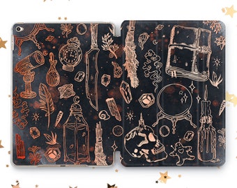 Vintage Witch iPad Case: Book of Spells Design for Air, Pro, Mini