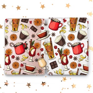 Coffee Brake cover iPad Pro 12.9 11 10.5 2022 case Mulled wine iPad 10.2 10.9 11 iPad Mini 6 5 4 Case iPad Air 3 4 5 iPad 8 7 6 5 Smartcover