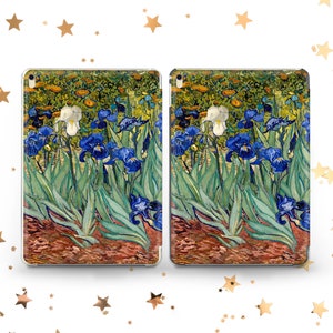 Irises Vincent van Gogh iPad Air 2 3 4 5 cover Classic Art case iPad Mini 6 5 4 iPad 9.7 10.2 10.9 iPad Pro 10.5 11 12.9 2021 2022 iPad 3 4 image 4