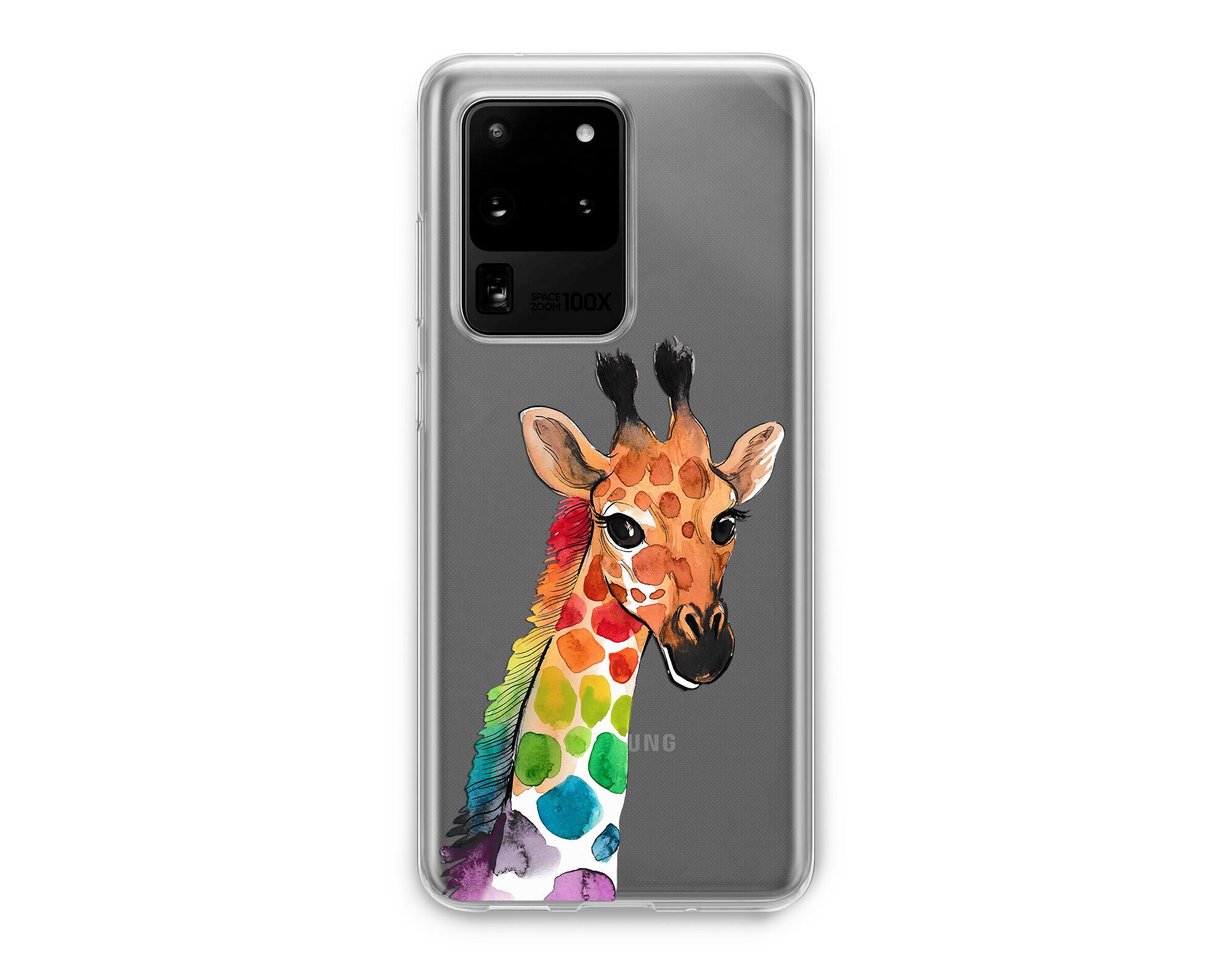 Colored giraffe case IPhone 12 11 Pro Max XR XS X 8 SE Mmdance | Etsy