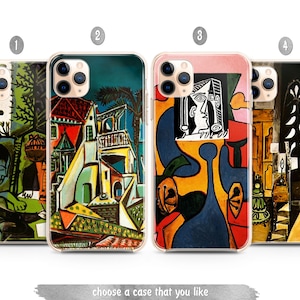 Pablo Picasso Art case IPhone 14 13 12 11 ProMini SE Cubism Claude paloma Google Pixel 7 6 5 4 A XL Samsung S22 21 20 10 Ultra Note 20 10